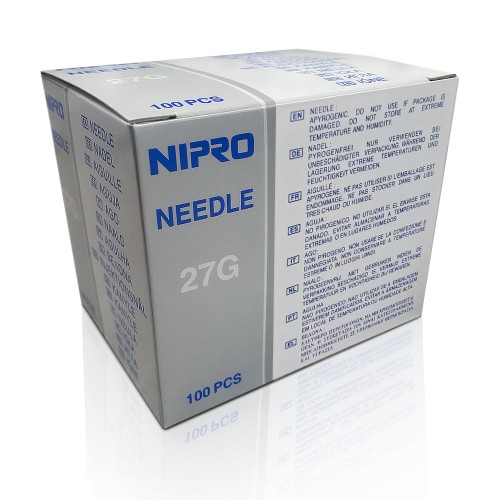Igły iniekcyjne NIPRO Needle 27G 0,40x32 mm.jpg