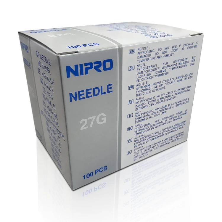 Igły iniekcyjne NIPRO Needle 27G 0,40x32 mm.jpg
